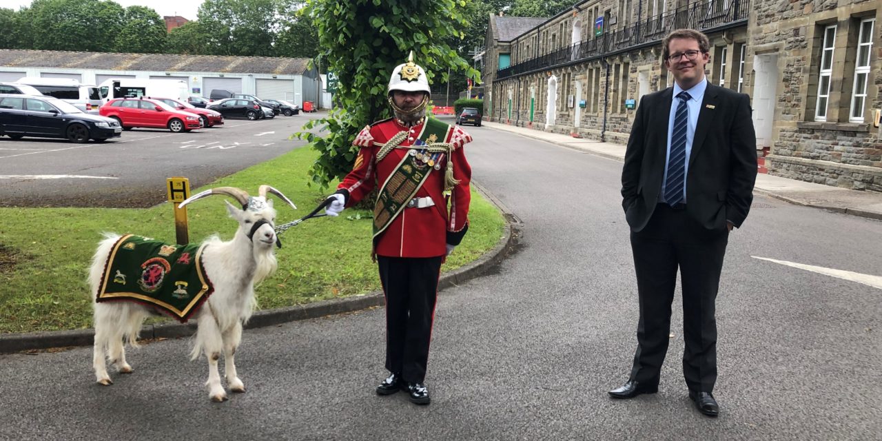 Praise for the 3rd Battalion The Royal Welsh, as Joel James MS visits Maindy Barracks