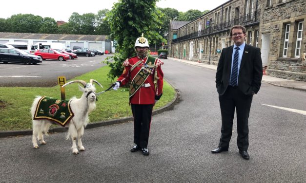 Praise for the 3rd Battalion The Royal Welsh, as Joel James MS visits Maindy Barracks
