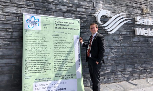 Cure the Care System petition handed-in at Senedd