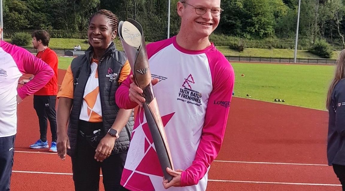 Commonwealth baton visits Tonypandy