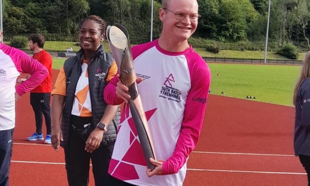 Commonwealth baton visits Tonypandy