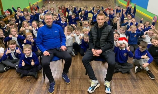 International goalkeeper visits WOW